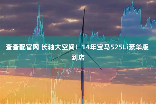 查查配官网 长轴大空间！14年宝马525Li豪华版 到店